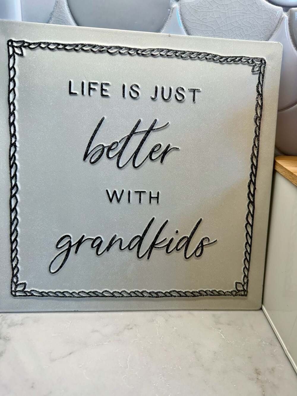 Life Is Just Better With Grandkids Decorative Metal Sign